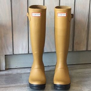 Hunter Original Tall Mustard Yellow Rain Boots